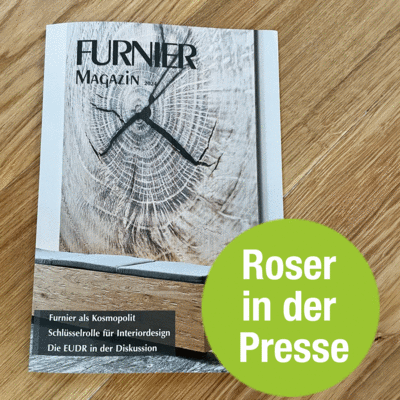 Roser Furnier Projekte im Furnier Magazin 2024