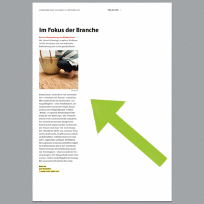 Betula Flooring aus Birkenrinde Boden aus Birkenrinde für den Nassbereich