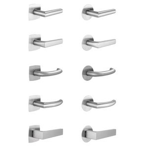 Door handle, door frame, door fitting and lock system