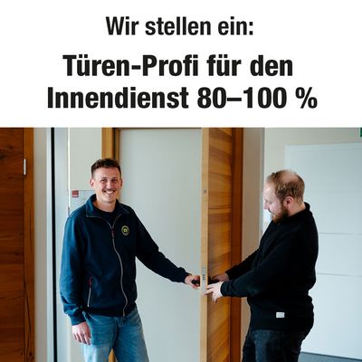 Sachbearbeiter Innendienst Bereich Türen Stellenangebot: Sachbearbeiter Innendienst Bereich Türen