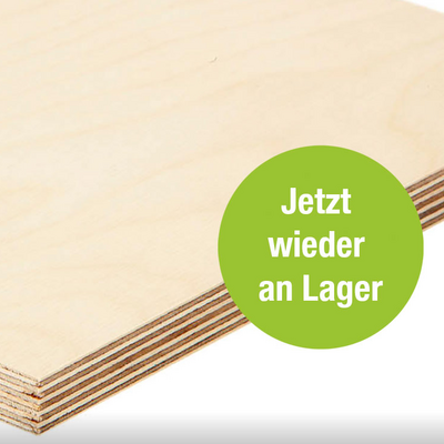 Birkensperrholz für Möbelbau und Innenausbau ab Lager Roser Birkensperrholz für Möbelbau und Innenausbau