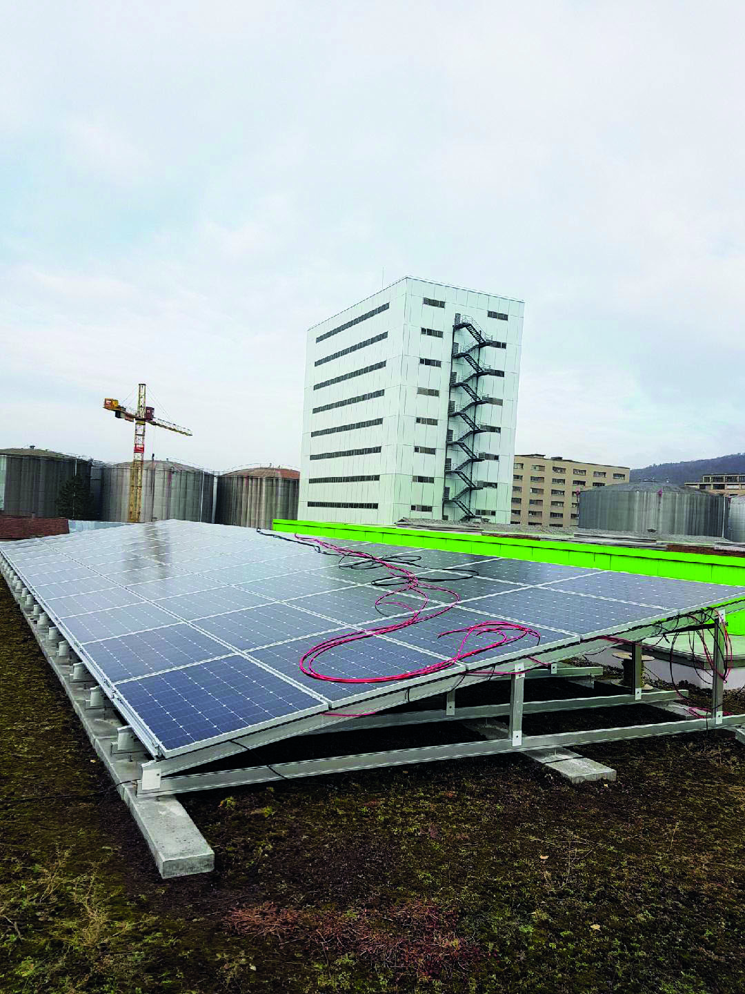 Roser AG solar plant Roser's own solar energy system to save energy