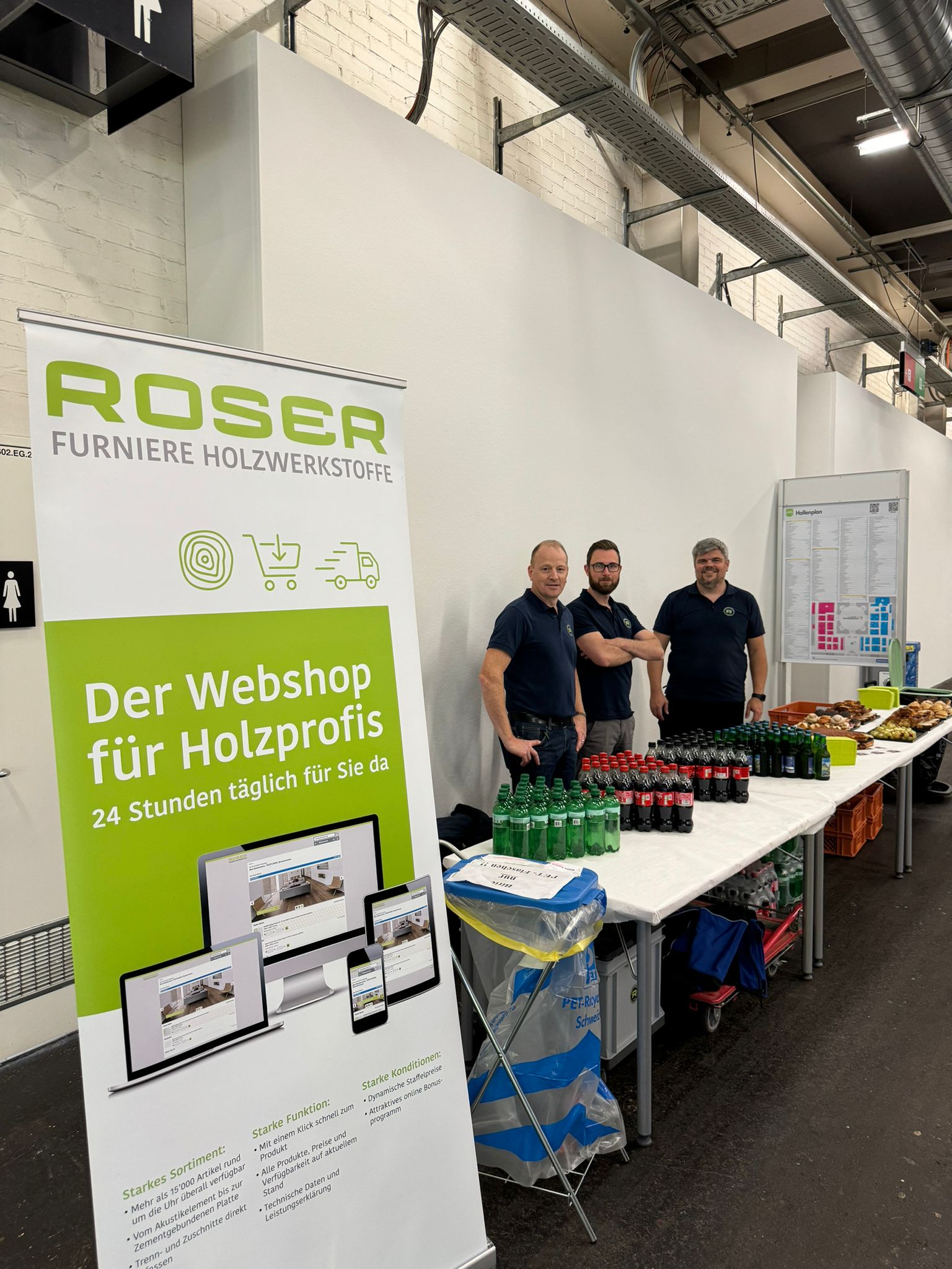 Roser Apéro at the VSSM stand at the Basel Job Fair Basel 2024 careers and further education fair