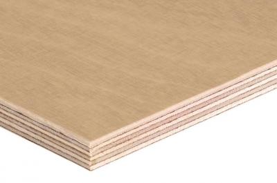 Sperrholz ECO Transparent GRAUBEIGE 2-seitig transparenten Farbanstrich ca. RAL 1019