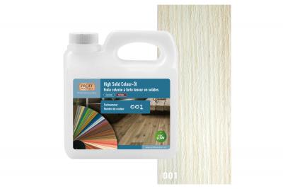 PROFF Woodcare High Solid Colour-Öl Weiss Nr.001 Geb. à 1,0lt (4/Pal.)