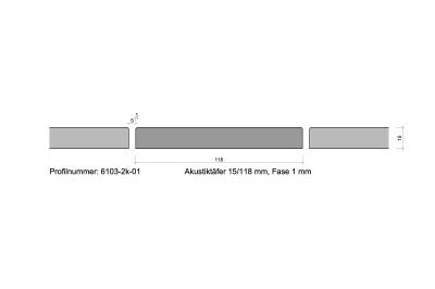 Akustiktäfer nord. Fichte unbehandelt A/N1 15/118 mm 6 St/Pak. (paketweise)